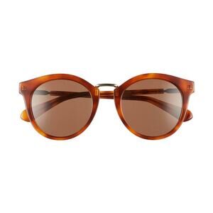 Kate Spade  50MM DARK HAVANA Round Sunglasses